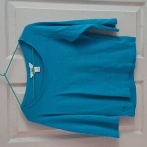 Lilly Pulitzer woman size small 3/4 length sleeve blue shirt